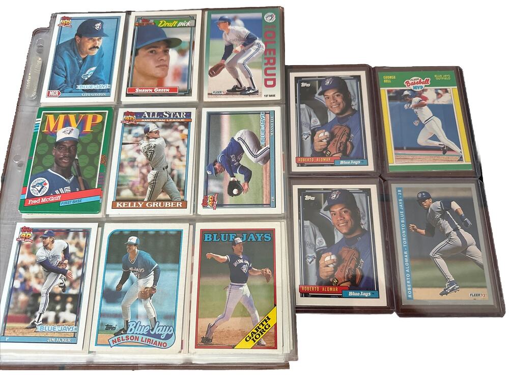 Toronto Blue Jays Baseball Card Lot Fleer Topps Roberto Alomar George Bell MVP